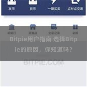 Bitpie用户指南 选择Bitpie的原因，你知道吗？