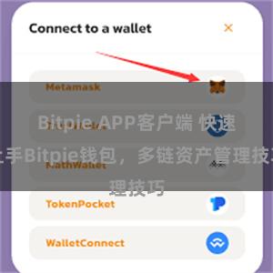 Bitpie APP客户端 快速上手Bitpie钱包，多链资产管理技巧