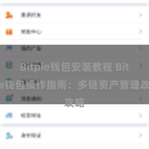 Bitpie钱包安装教程 Bitpie钱包操作指南：多链资产管理攻略