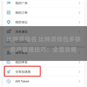 比特派排名 比特派钱包多链资产管理技巧：全面攻略