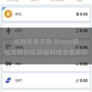 比特派官方版 Bitpie钱包支持的区块链网络全面解析