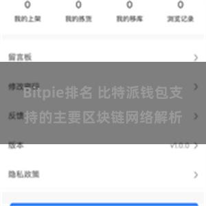 Bitpie排名 比特派钱包支持的主要区块链网络解析