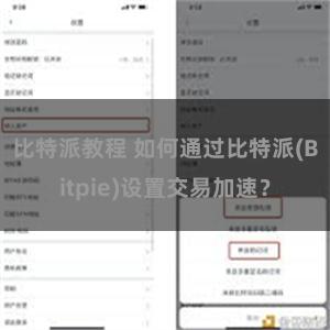 比特派教程 如何通过比特派(Bitpie)设置交易加速？