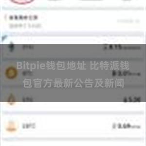 Bitpie钱包地址 比特派钱包官方最新公告及新闻