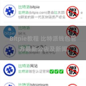 Bitpie教程 比特派钱包官方最新公告及新闻