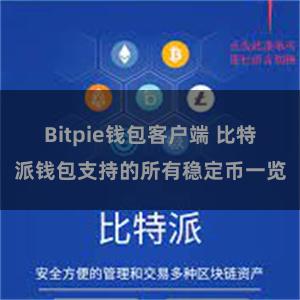 Bitpie钱包客户端 比特派钱包支持的所有稳定币一览