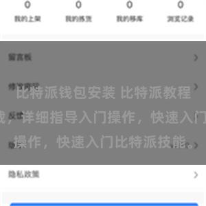 比特派钱包安装 比特派教程完全免费下载，详细指导入门操作，快速入门比特派技能。