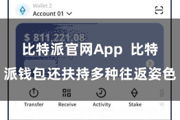 比特派官网App  比特派钱包还扶持多种往返姿色