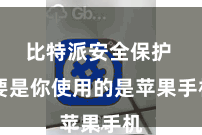 比特派安全保护  要是你使用的是苹果手机